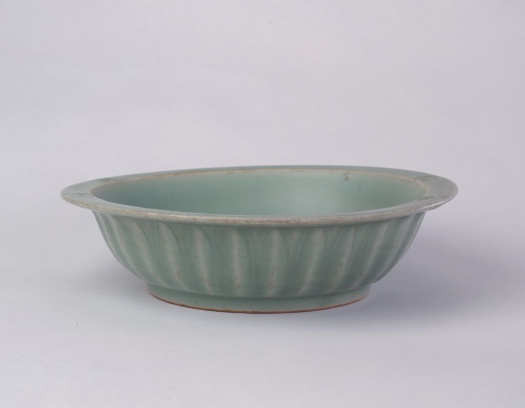 图片[1]-Longquan kiln green glaze plastic paste double fish pattern washing-China Archive